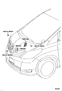 8651048190-HORN ASSY, HIGH PITCHED