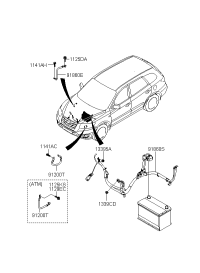 918652B510-WIRING ASSY-T/M GROUND
