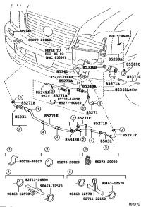 9007515028-HOSE, HEADLAMP CLEANER WASHER (FROM JOINT TO NOZZLE)
