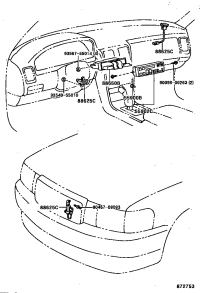 8311924530-BLUB, CENTER CLUSTER MODULE SWITCH