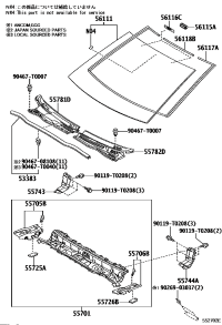 533830K010-SEAL, HOOD TO COWL TOP