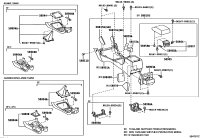 5896520040-STOPPER, CONSOLE COMPARTMENT DOOR, NO.2