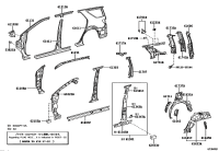 611310K080-PILLAR, FRONT BODY, UPPER OUTER RH