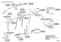 623310K020-WEATHERSTRIP, REAR DOOR OPENING TRIM, RH