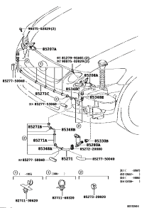 8520730031-ACTUATOR SUB-ASSY, HEADLAMP WASHER, RH