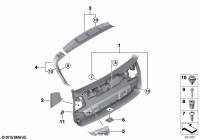 51497350851-Garnish rr trunk lid lwr