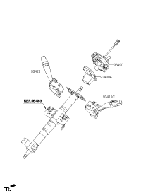 934104H5004X-SWITCH ASSY-LIGHTING & T/SIG