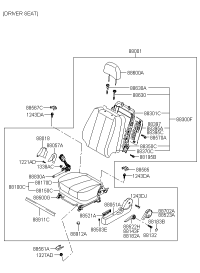 886000R450XUX-HEADREST ASSY-FRONT SEAT