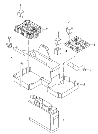 3D0906383-Relay battery relay position/identification number: