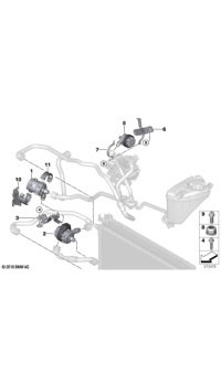 11518638238-AUXILIARY WATER PUMP BMW B46,B47,B48