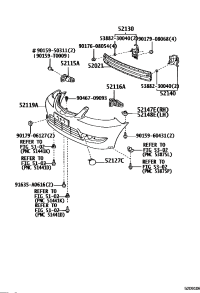 521190D973-COVER, FR BUMPER L/COLOR