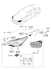 92101J5130-LAMP ASSY-HEAD,LH