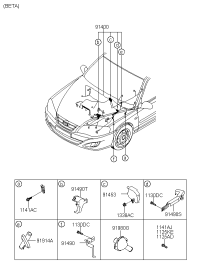 9141008021A-WIRING ASSY-ECM