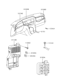 913503B011-BOX ASSY-JUNCTION
