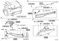 525620E040-Retainer, rear bumper, upper rh