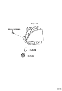 8145660100-LENS, REAR FOG LAMP