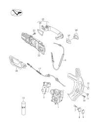 6RD839015A-AUDI TT MK2 WINDOW MECHANISM