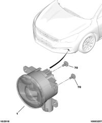 9807432580-FOGLAMP-LH/W169/W204/CL203