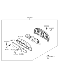 940133E100-CLUSTER ASSY-INSTRUMENT