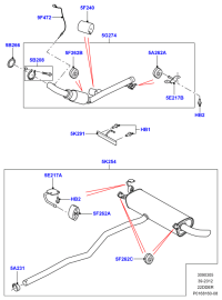 LR003178-CLAMP, ROCKER PANEL
