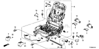81506T0AA01ZC-Foot cover, l. rr. seat inner