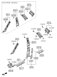 858402B000TX-TRIM ASSY-CTR PILLAR UPR RH