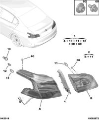 9805107680-Taillight, tailgate