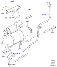 LR041976-STARTER12V 9TFORD RANGER 9T