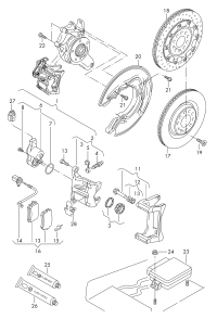 4H0615403-Caliper housing