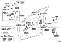 6904076031-LOCK ASSY, FRONT DOOR W/MOTOR, LH
