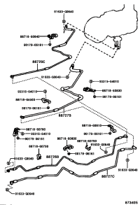 887176A070-PIPE, COOLER REFRIGERANT SUCTION, C