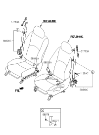 888302J000J7-BUCKLE ASSY-FR S/BELT,LH