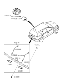 925003E600-LAMP ASSY, LICENSE PLATE