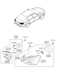 924013R610-LAMP COMBI REAR LH