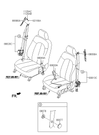 888100Q000VYF-SEAT BELT ASSY-FRONT,LH