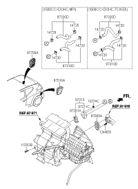 973122V100-HOSE ASSY-WATER OUTLET