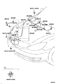 85381AA042-NOZZLE SUB-ASSY, WASHER