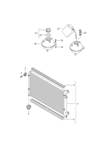 1K0121251CD-RADIATOR VW-BORA/AUDI/SKODA