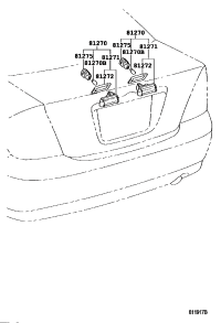 81270AA020-LAMP ASSY, LICENSE PLATE