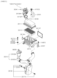 281111G000-COVER-AIR CLEANER