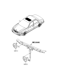 966200E001-HORN ASSY-HIGH PITCH