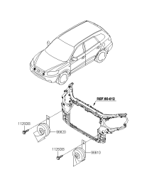 9662026100-HORN ASSY-HIGH PITCH