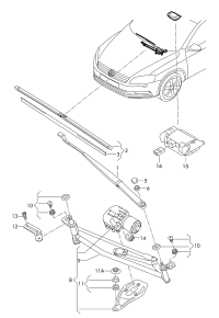 3AB955426-WIPER BLADE-AERO RH