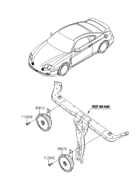 966202C001-HORN ASSY-HIGH PITCH