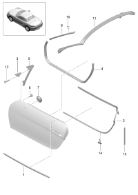 98153707704-Gasket windshield frame
