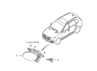 4116100XKW09A-LAMP ASY-FR FOG LH