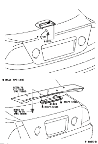 8157053040A0-LAMP ASSY, CENTER STOP