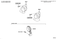 865100C060-HORN ASSY, HIGH PITCHED