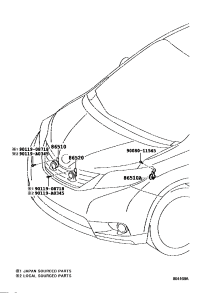 8656008010-HORN ASSY SECURITY