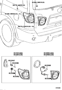 815500C080-LAMP ASSY, REAR COMBINATION, RH